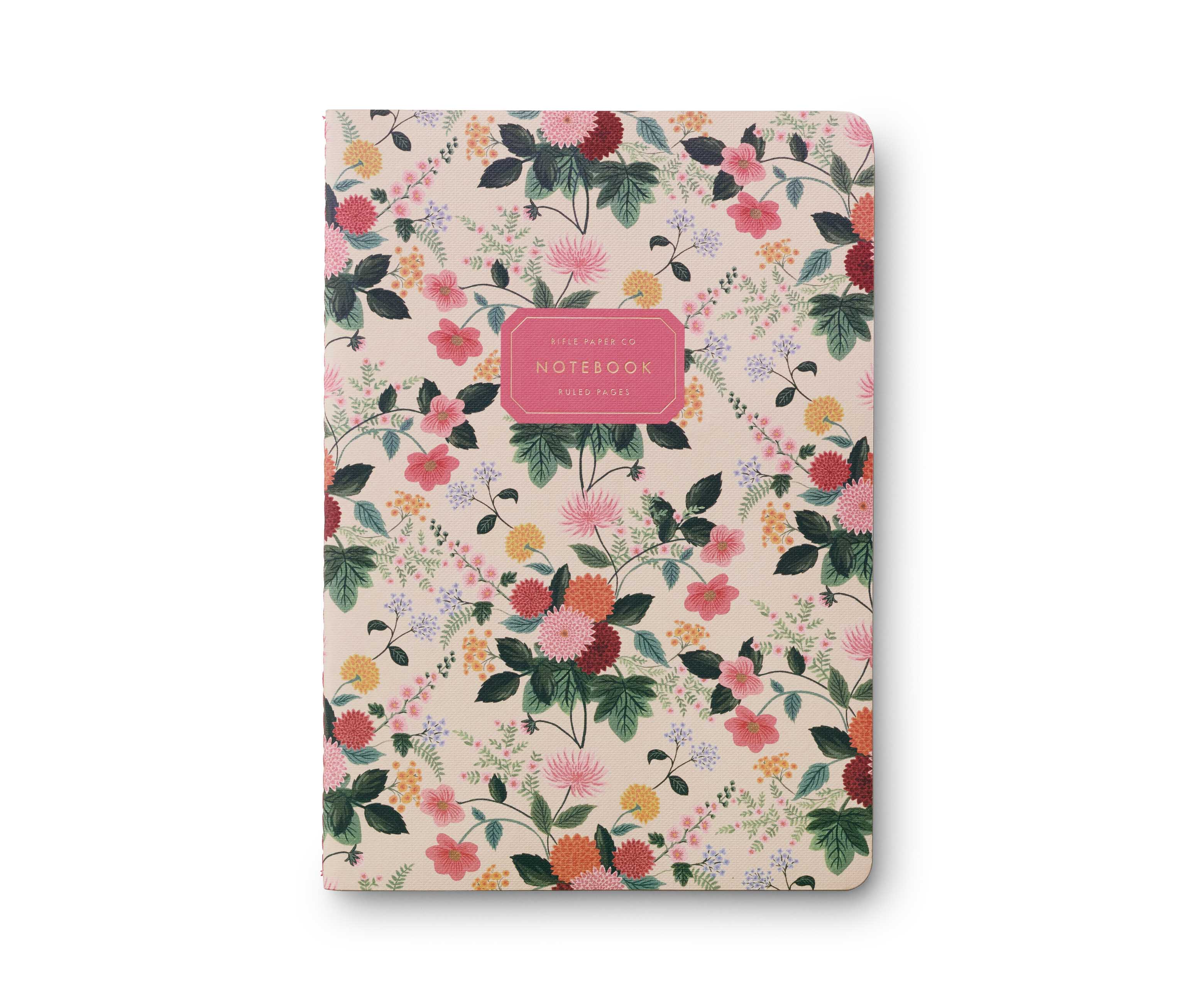 Pack 3 libretas cosidas Dahlia - Rifle Paper co.