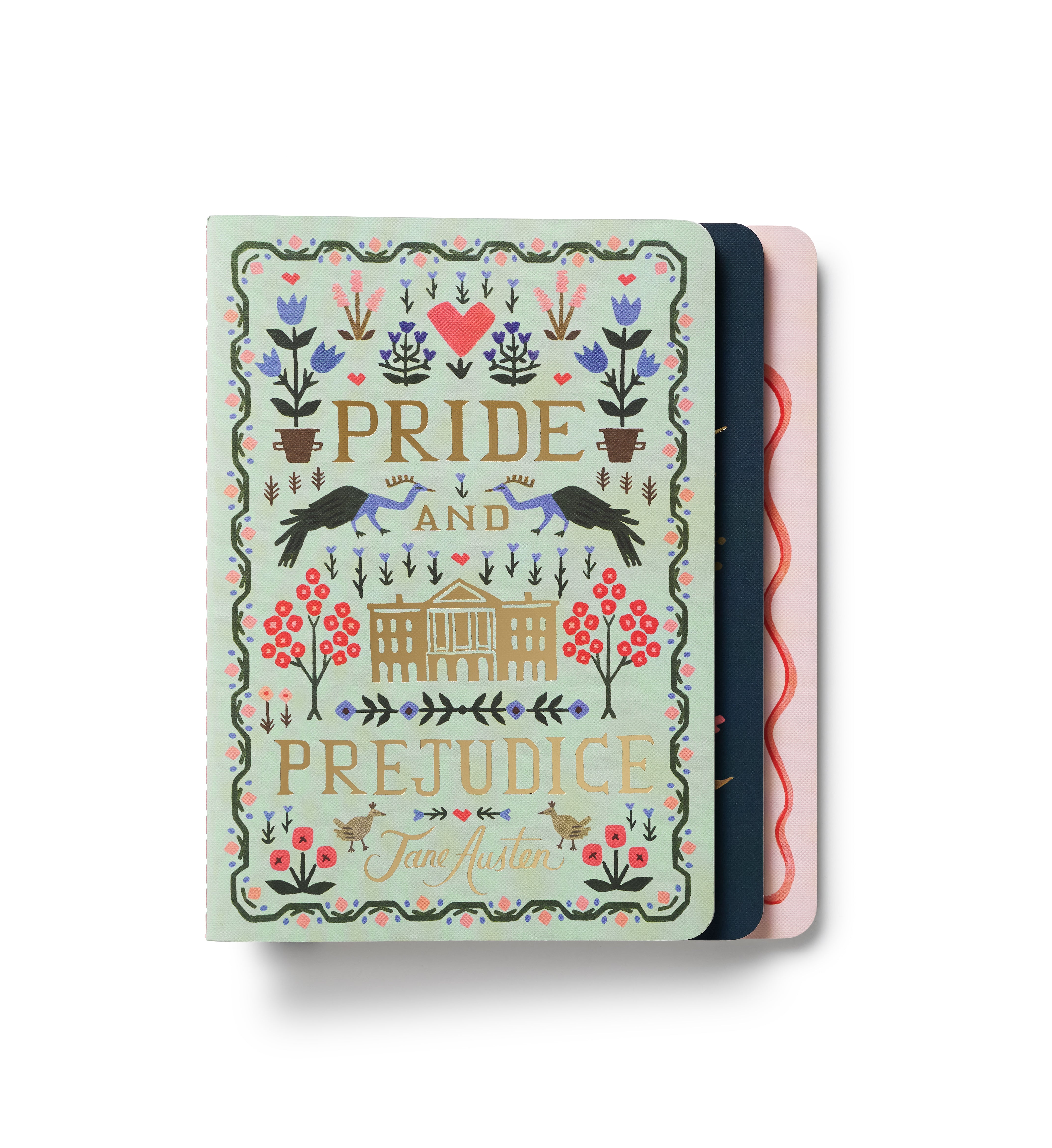 Pack 3 libretas cosidas Jane Auste - Rifle Paper co.