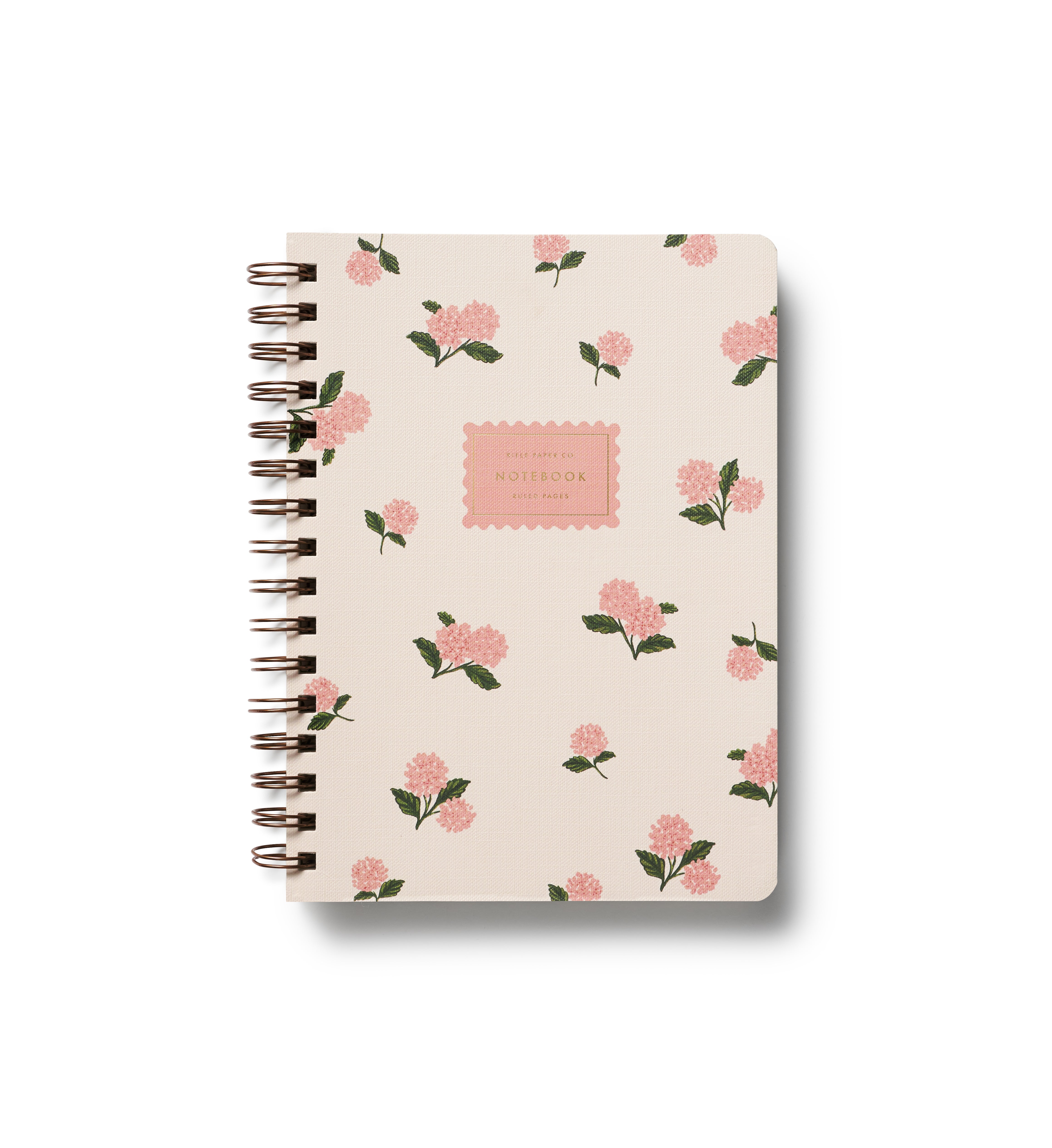 Libreta Spiral Pink Hydrangea - Rifle Paper Co