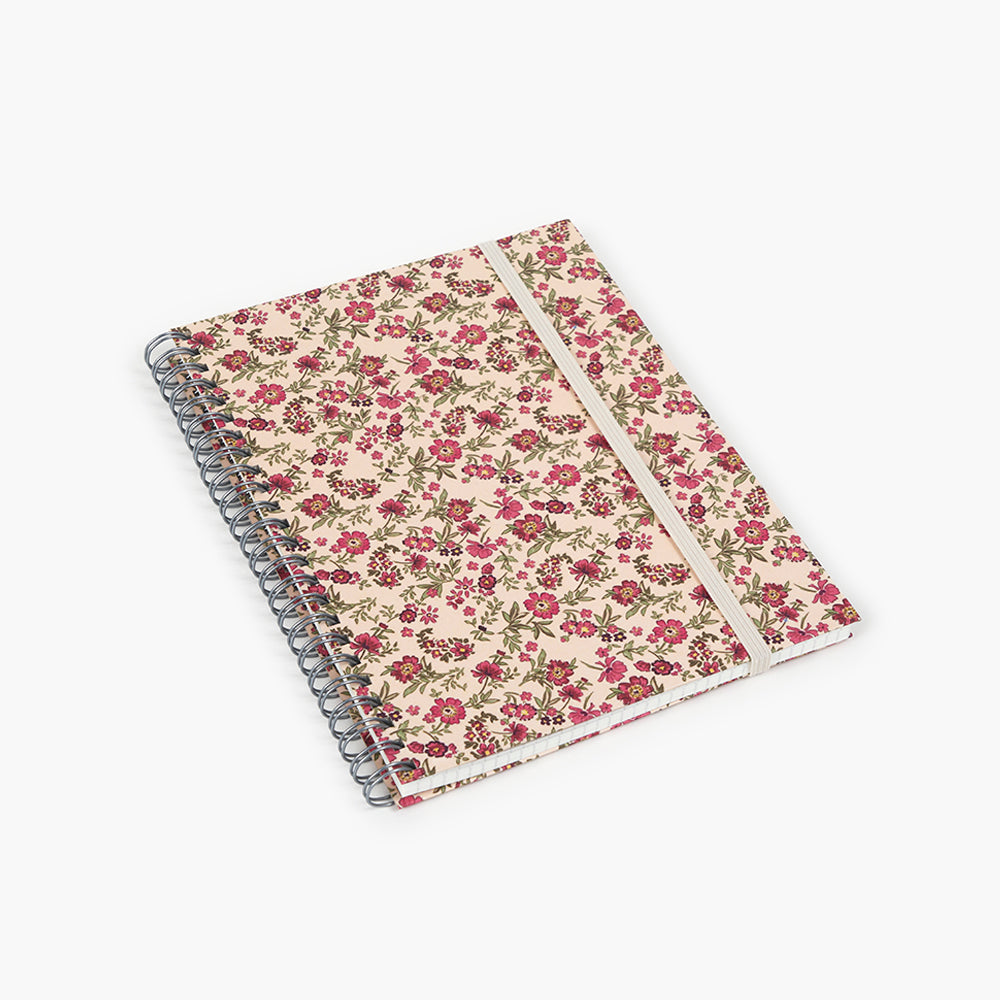 Llibreta Wyro A5 Tapa Tova Fulles Quadrícula - Floral Roses