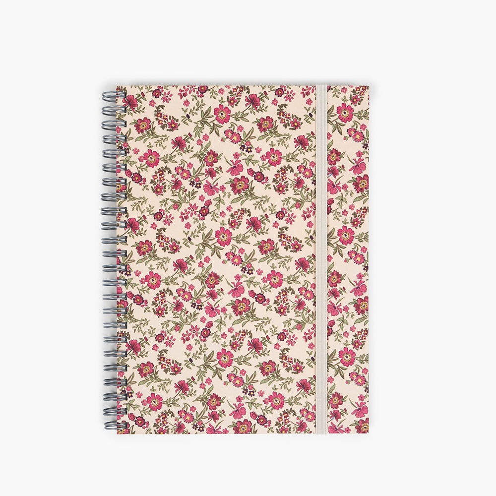 Llibreta Wyro A5 Tapa Tova Fulles Quadrícula - Floral Roses