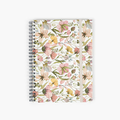 Libreta Wyro A5 Tapa Blanda Hojas Cuadrícula - Spring Flowers