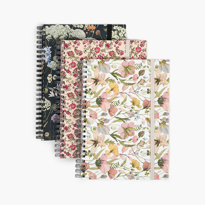 Libreta Wyro A5 Tapa Blanda Hojas Cuadrícula - Spring Flowers