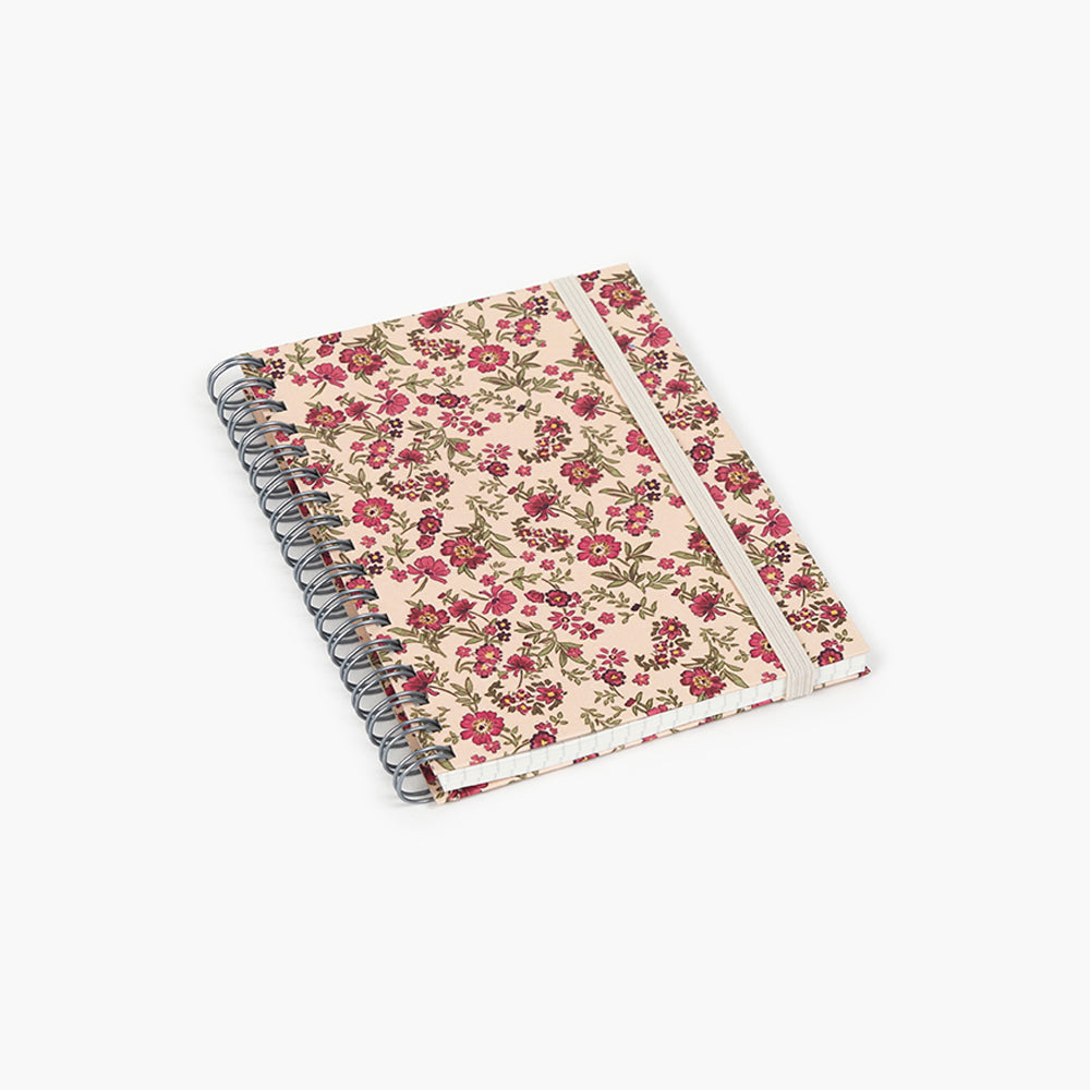 Llibreta Wyro A6 Tapa Tova Fulles Quadrícula - Floral Roses