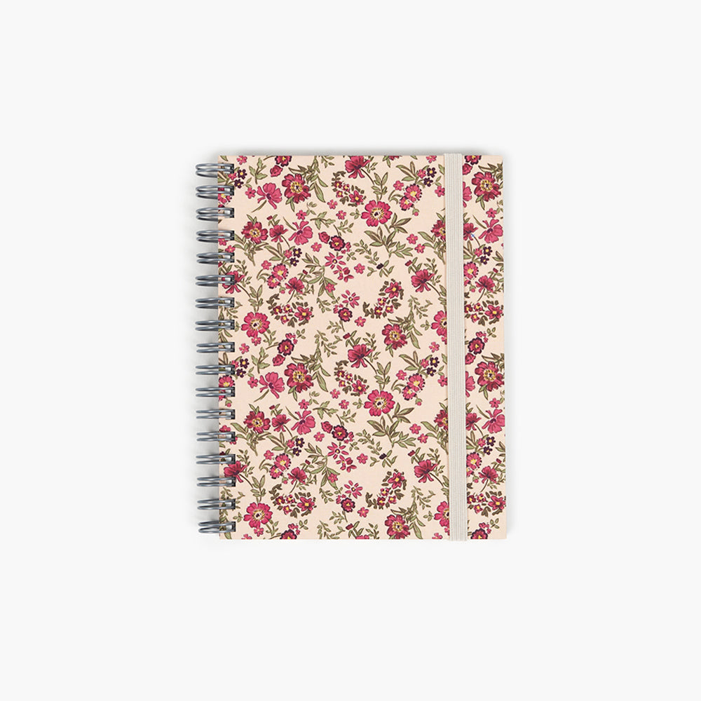 Llibreta Wyro A6 Tapa Tova Fulles Quadrícula - Floral Roses