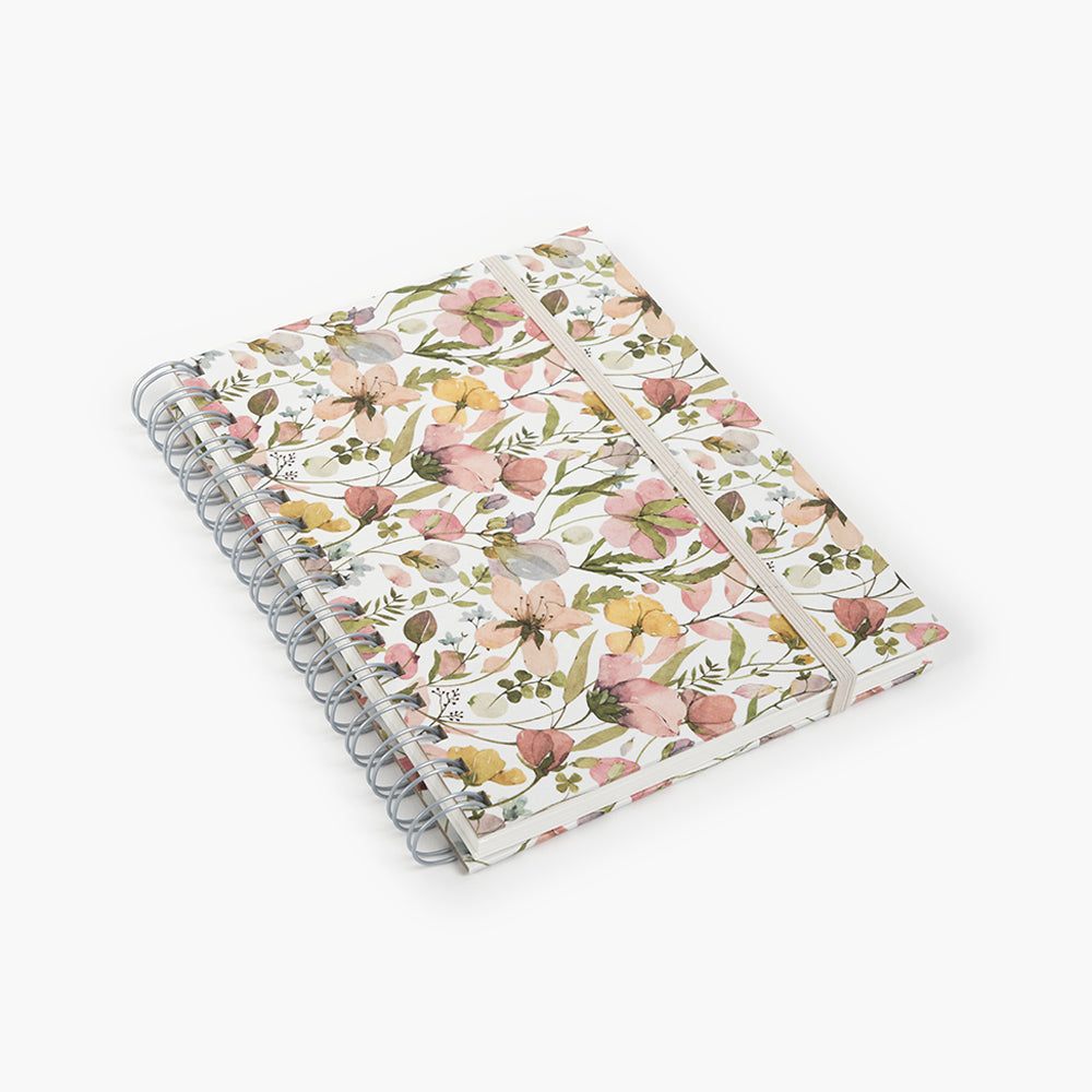 Libreta Wyro A5 Tapa Dura Hojas Lisas  Spring Flowers