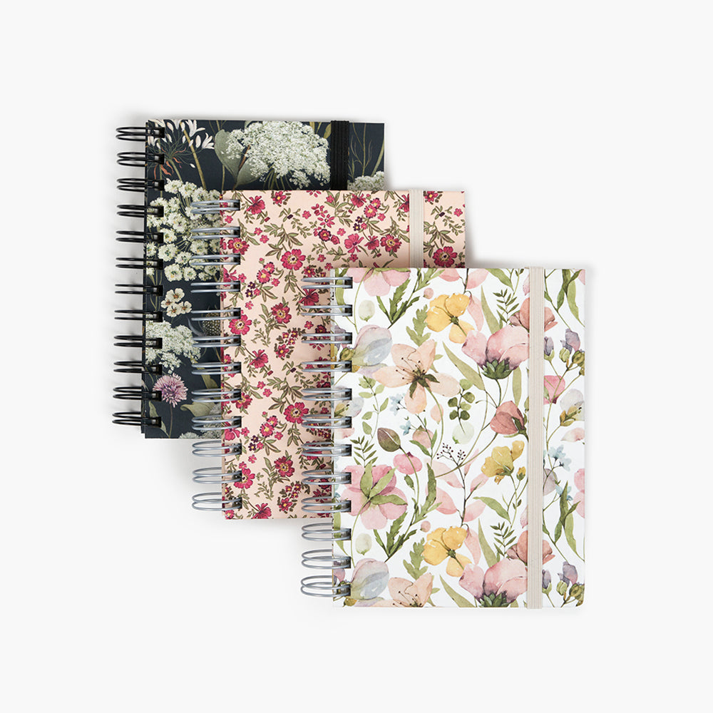Libreta Wyro A6 Tapa Dura Hojas Lisas  Wild Flowers
