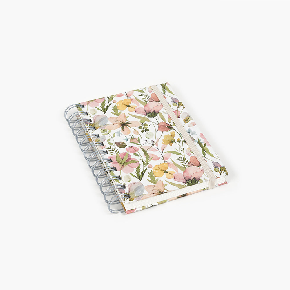 Libreta Wyro A6 Tapa Dura Hojas Lisas  Spring Flowers