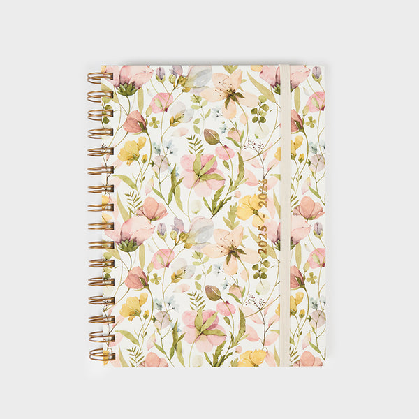 Agenda En Español Papertrac - Agenda Escolar 22-23, Página De Día, Formato A5, 14,5 X 21 Cm, Idioma Español - Inglés + Cinta De Color Blanco Agenda Azul