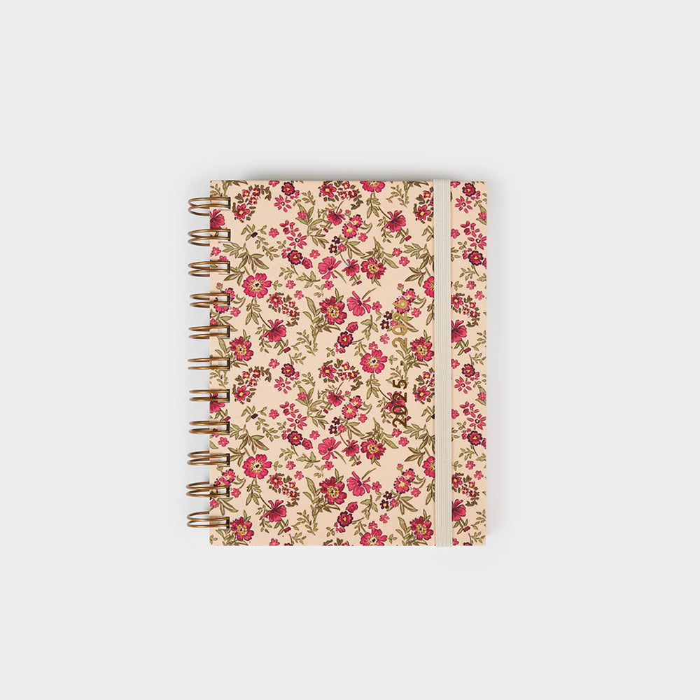 Agenda académica A6 2025-26 - Floral Roses
