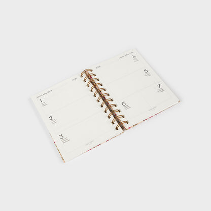 Agenda académica A6 2025-26 - Floral Roses