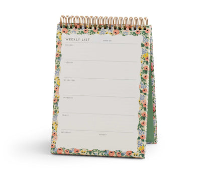 Planificador semanal de escritorio Rosa - Rifle Paper Co