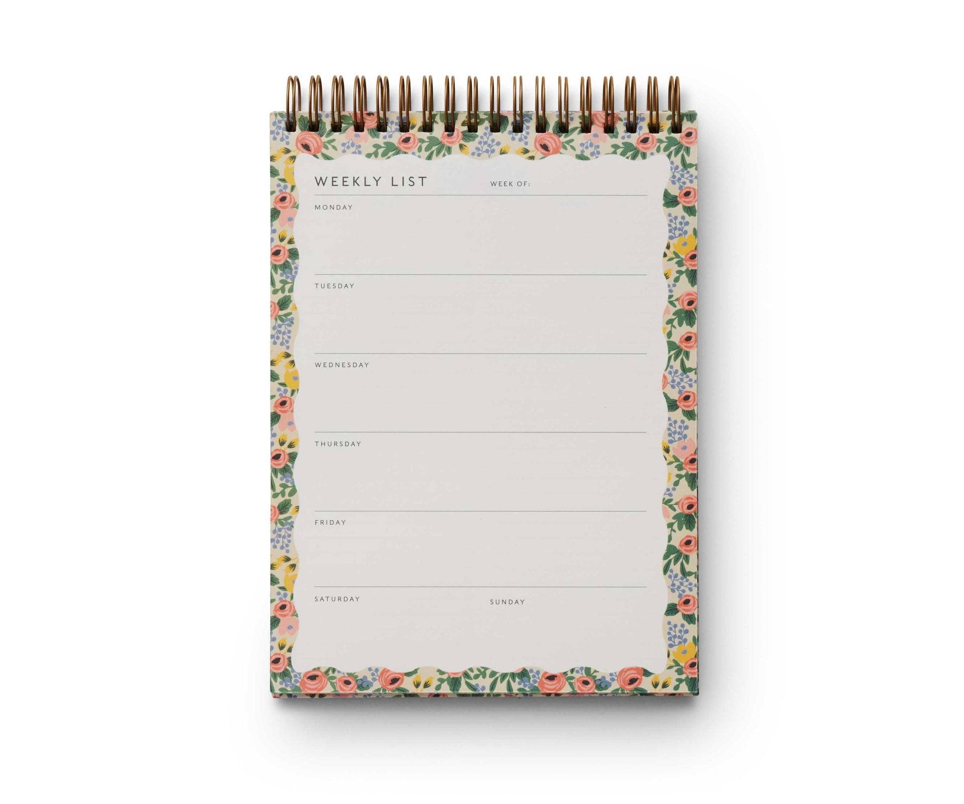 Planificador semanal de escritorio Rosa - Rifle Paper Co