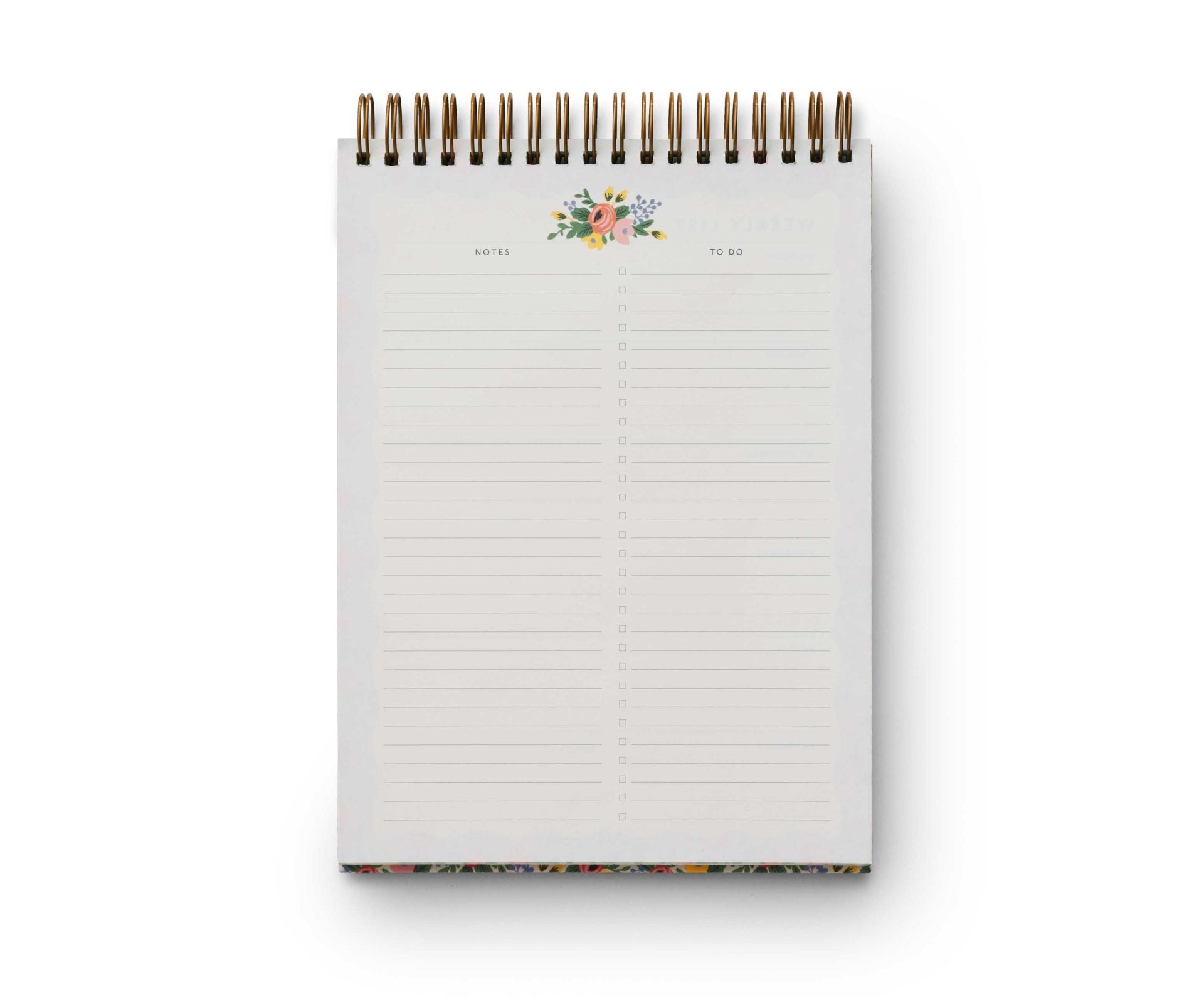 Planificador semanal de escritorio Rosa - Rifle Paper Co