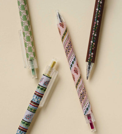 Set de 4 bolígrafos de gel Paisley - Rifle Paper co.