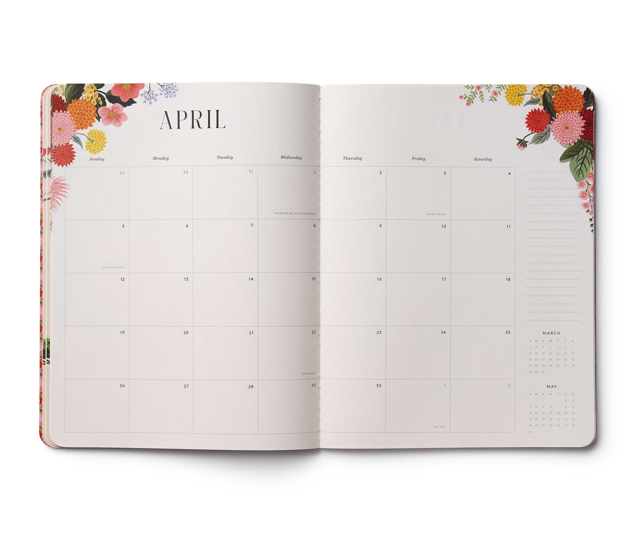 Agenda Mensual 2026 - Dahlia - Rifle Paper Co