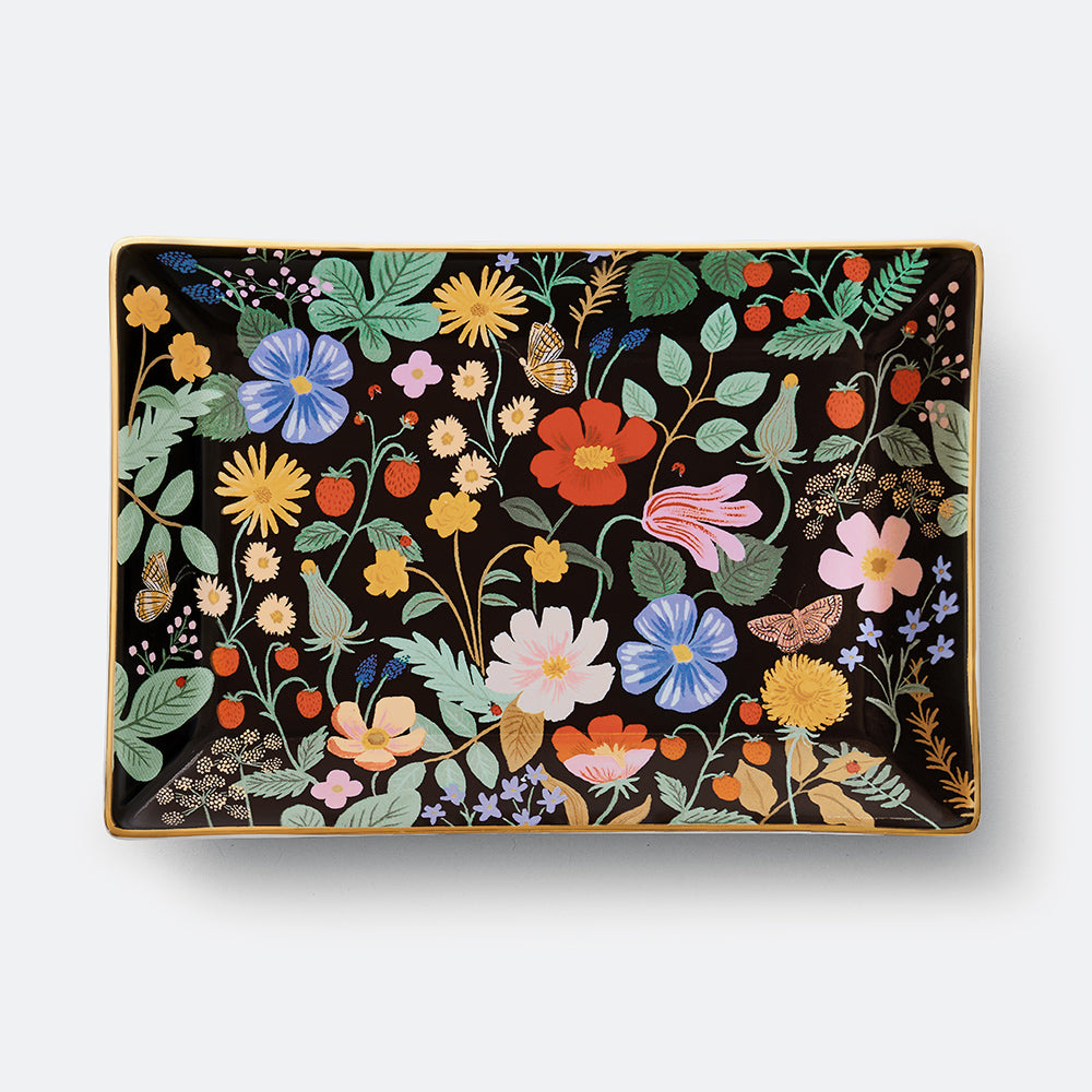 Strawberry Fields porcelain tray - Rifle Paper Co.