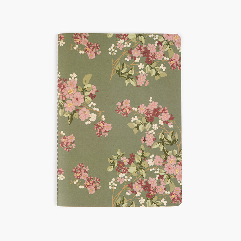 Pack 3 libretas cosidas Flores A5 - Pepa Paper