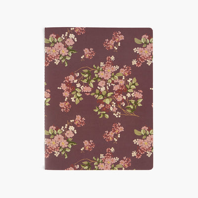 Pack 3 libretas cosidas Flores 25x19cm - Pepa Paper