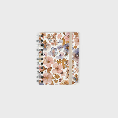 Agenda académica A6 2026-27 - Pressed Flowers Light