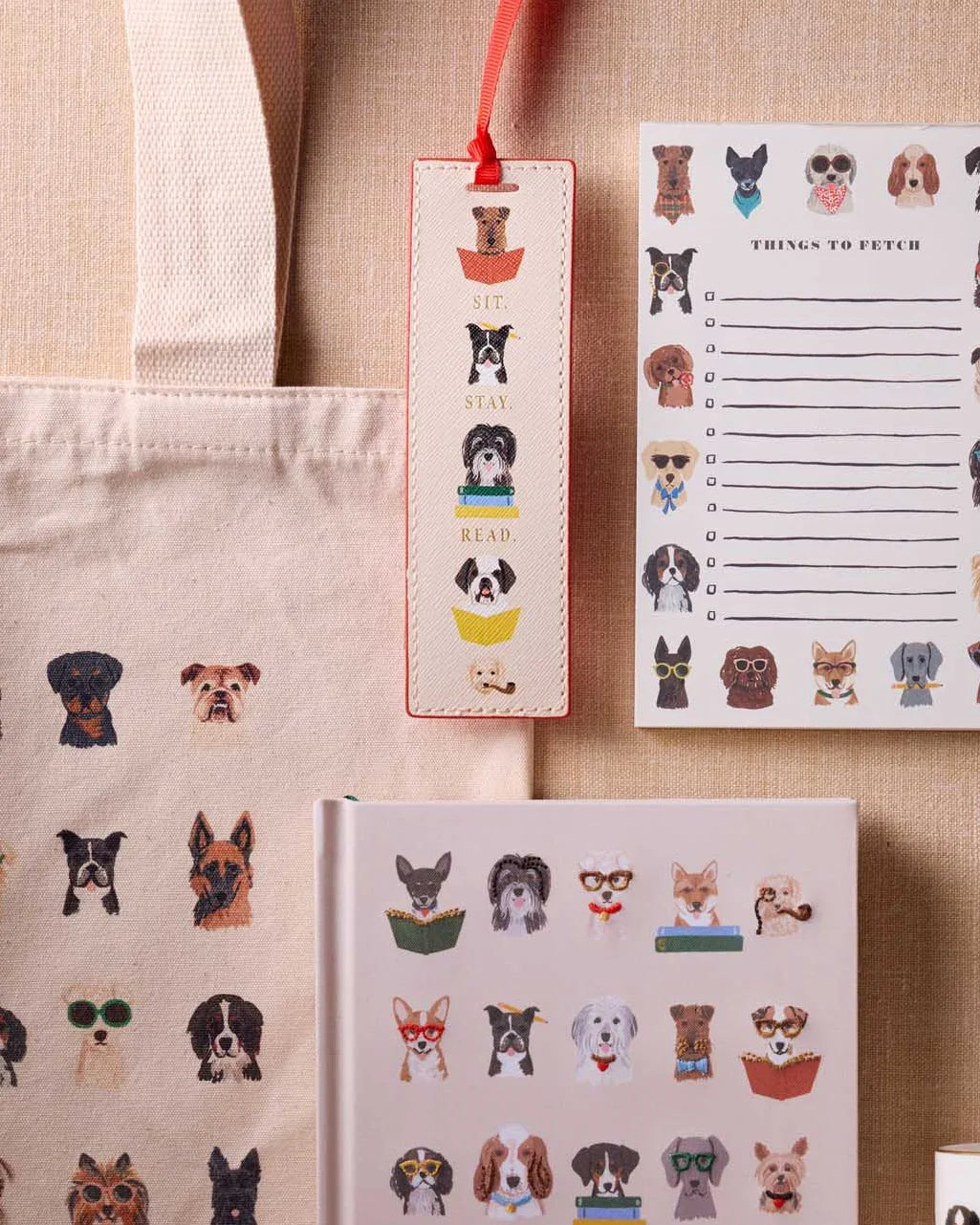 Punto de libro Perros Estudiosos - Rifle Paper co