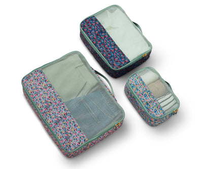 Set de 3 organizadores de equipaje Rosa - Rifle Paper Co.