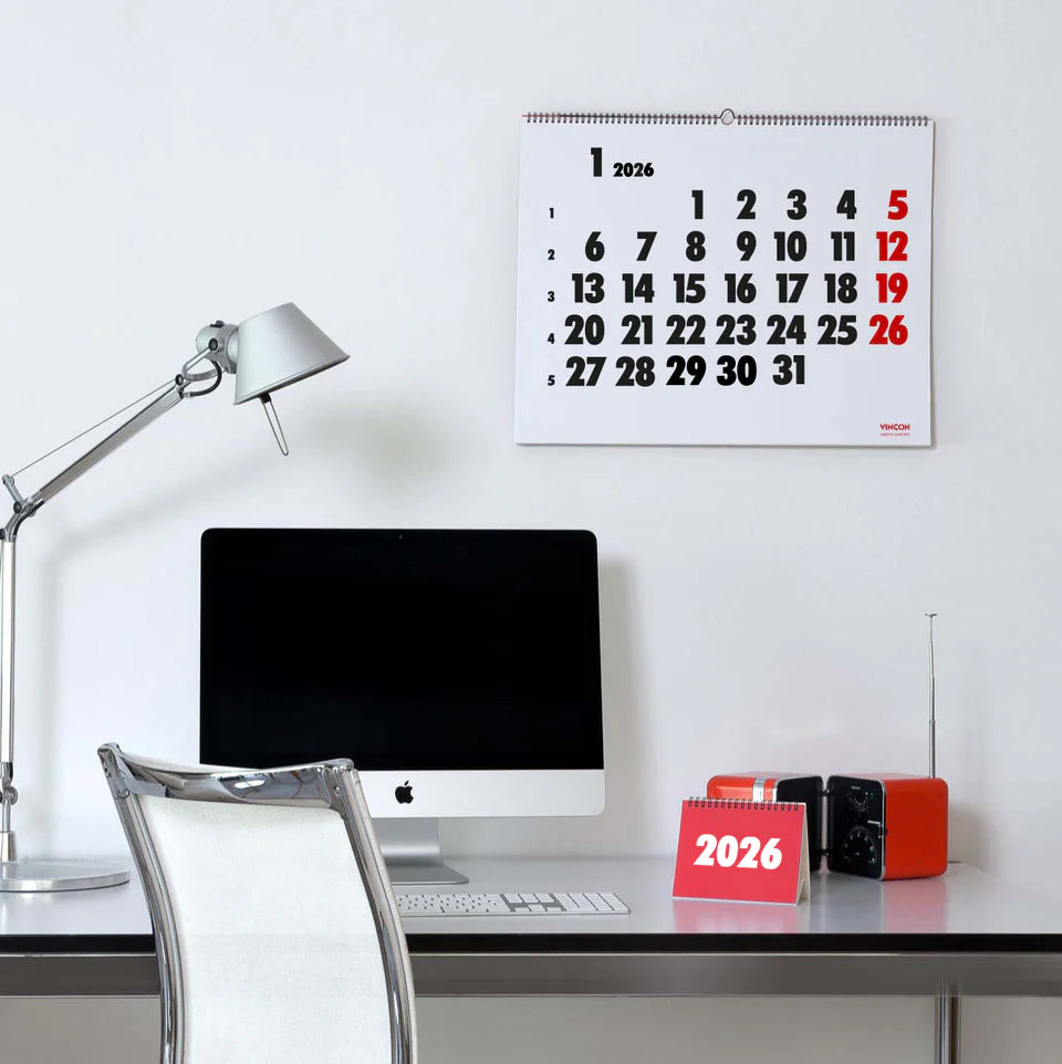 Calendario de sobremesa VINÇON 2026