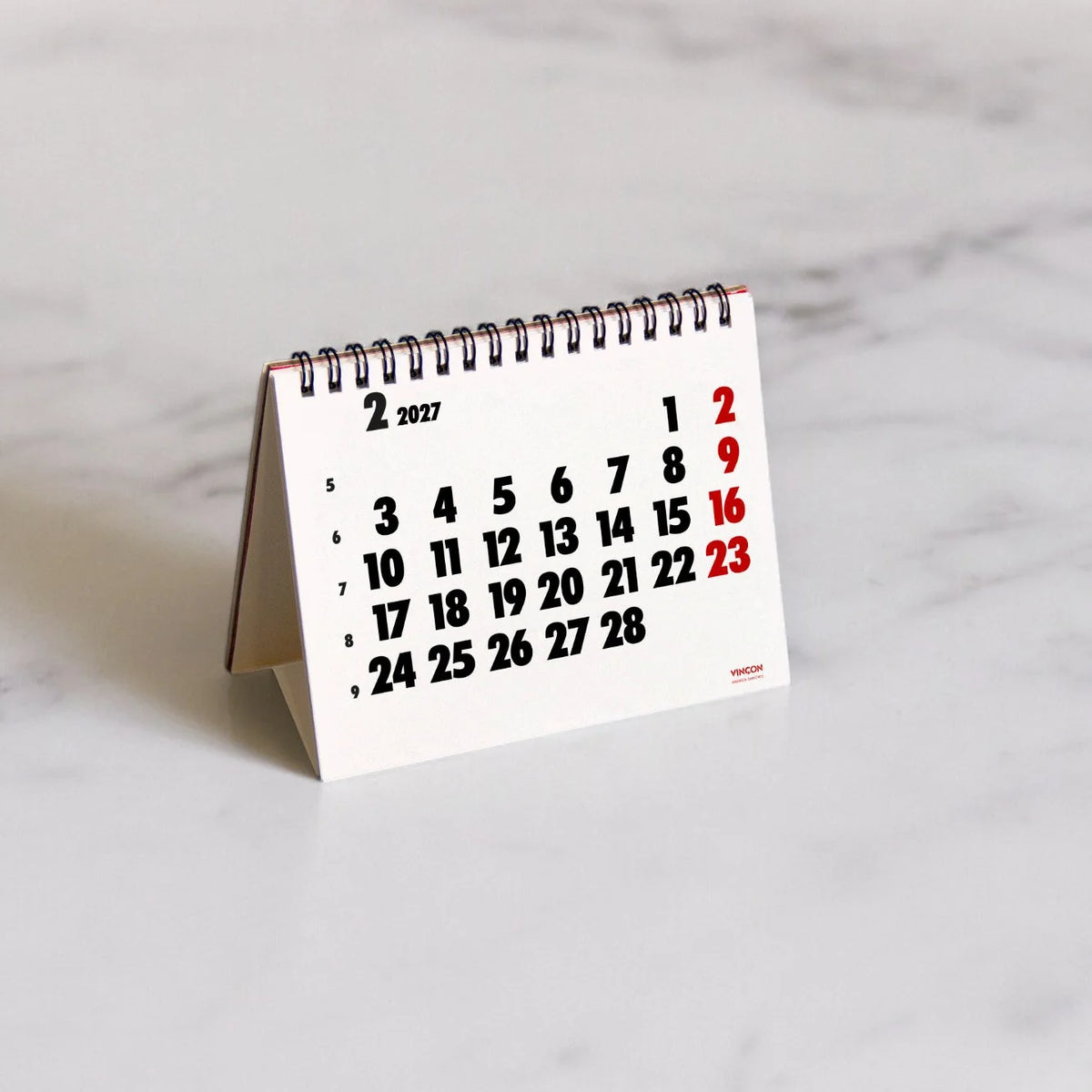 Calendario de sobremesa VINÇON 2027