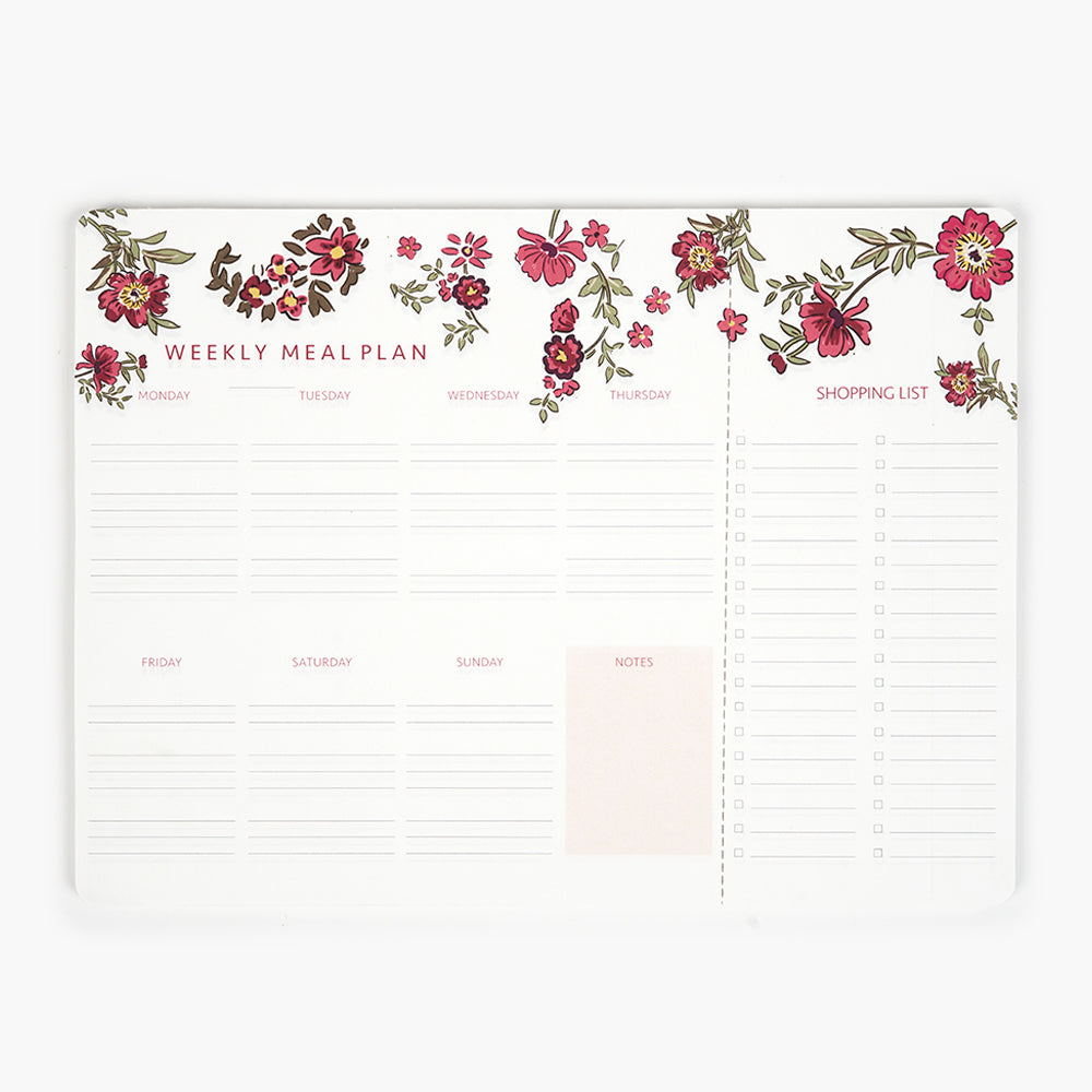Planificador de menús Floral Roses