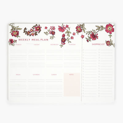 Floral Roses Menu Planner