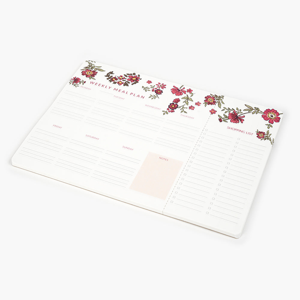 Planificador de menús Floral Roses