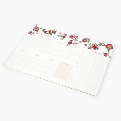 Floral Roses Menu Planner