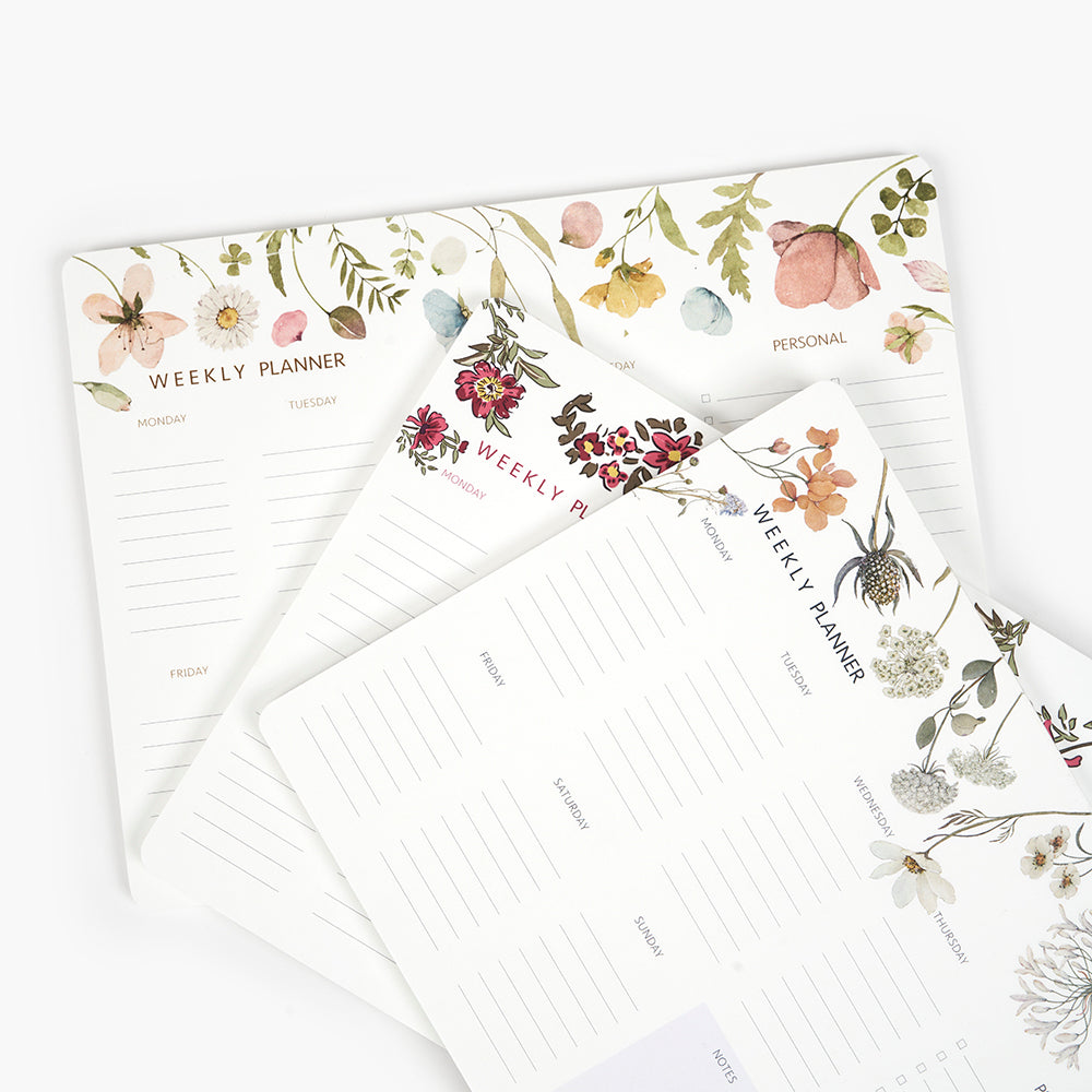 Planificador semanal Floral Roses