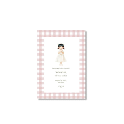 Personalized Vichy communion keepsake (Packs 12-60)