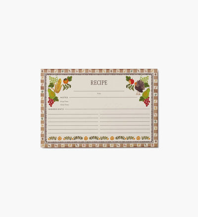 Fichas de Recetas Harvest - Rifle Paper Co.