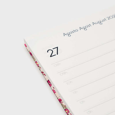 2026 A5 Daily Planner (12 months) - Floral Roses