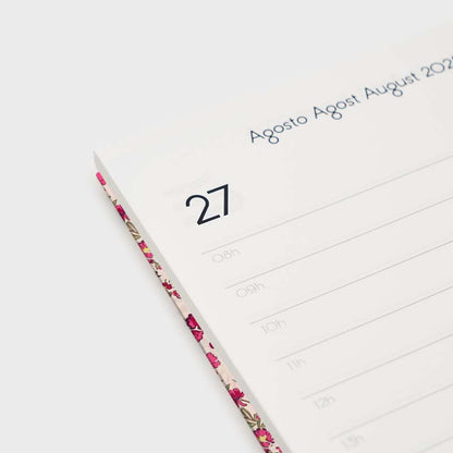 Agenda 2026 A5 Día Vista (12 meses) - Floral Roses