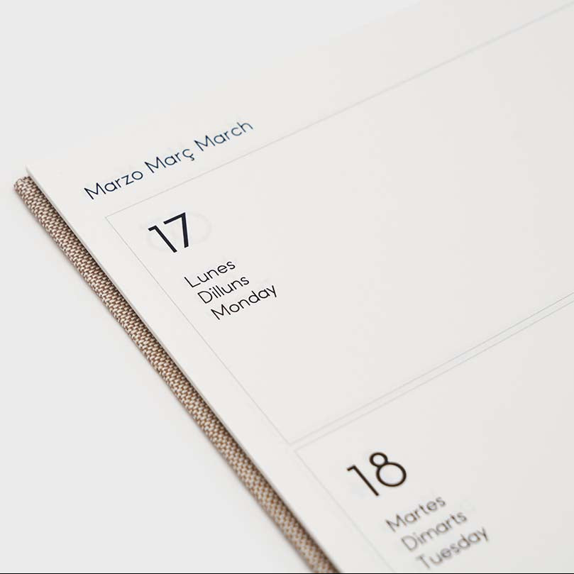 Agenda 2026 A5 Semana Vista (12 meses)