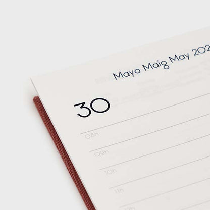 Agenda 2026 A6 Día Vista (12 meses)