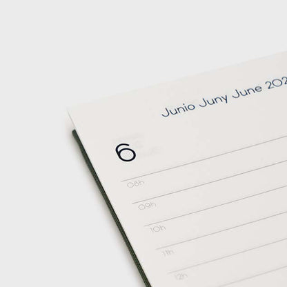 Agenda 2026 A6 Día Vista (12 meses)