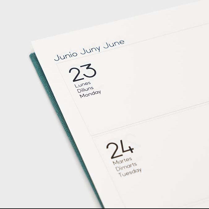 Agenda 2026 A6 Día Vista (12 meses)