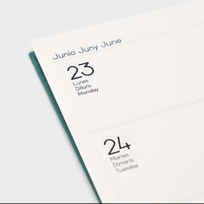 Agenda 2026 A6 Día Vista (12 meses)