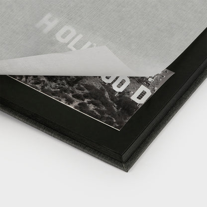 Black interior vertical photo album