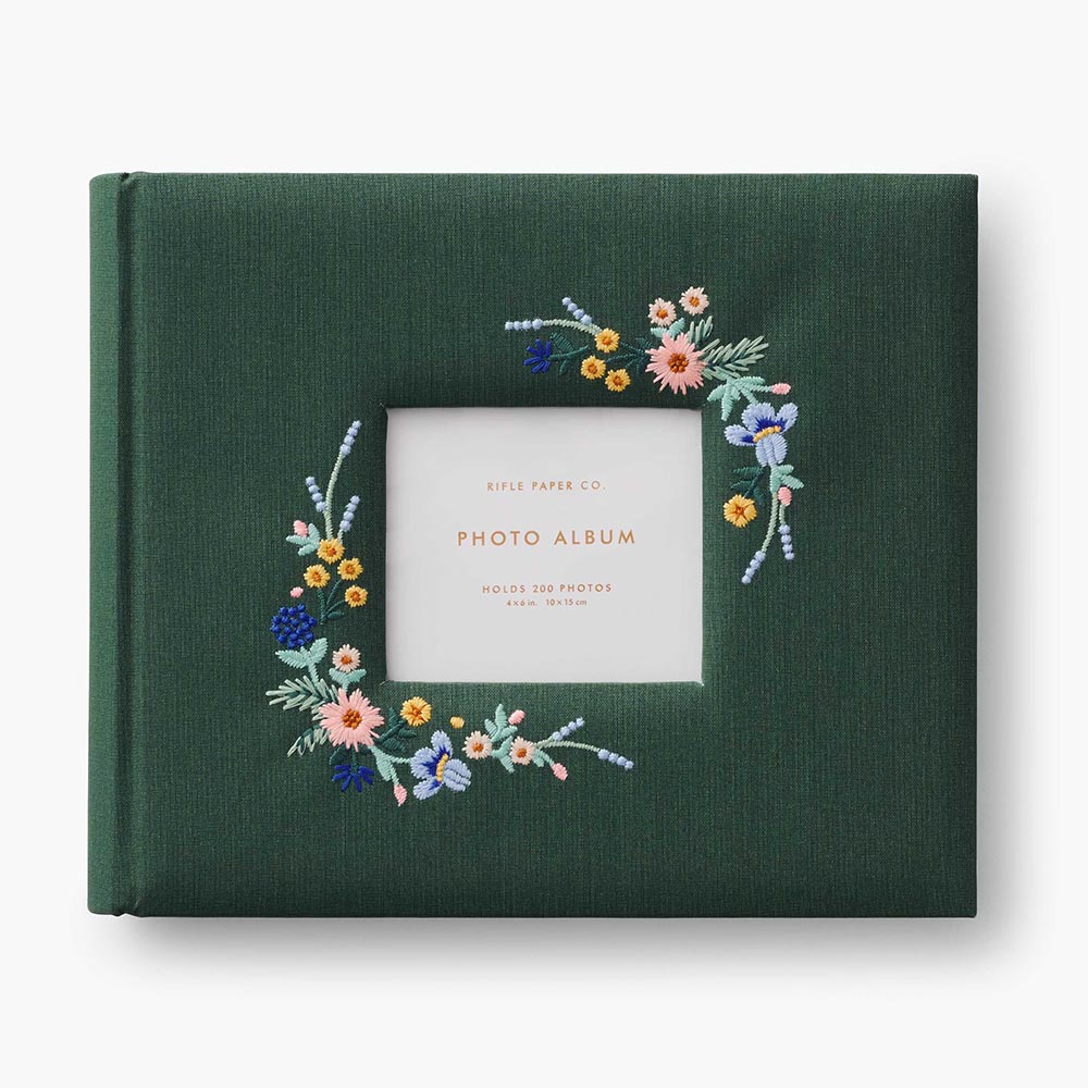 Menagerie Embroidered Cover Photo Album - Rifle Paper Co.