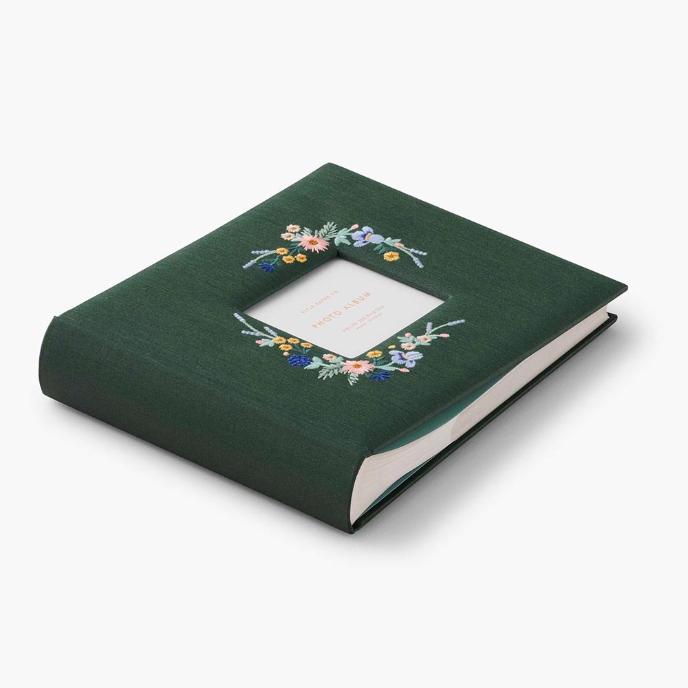 Menagerie Embroidered Cover Photo Album - Rifle Paper Co.