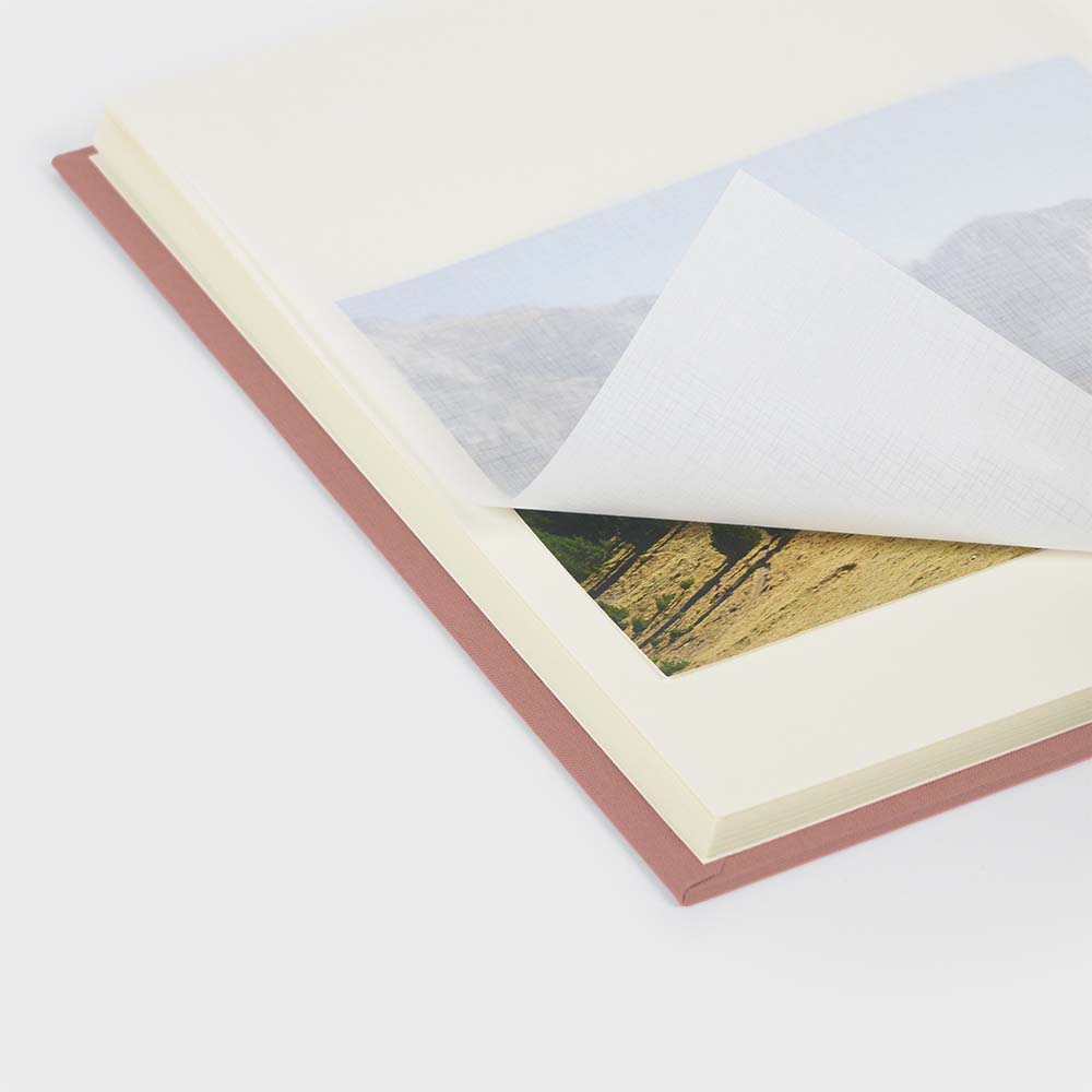 Álbum de fotos vertical interior ivory