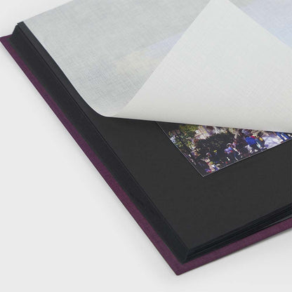Black interior vertical photo album