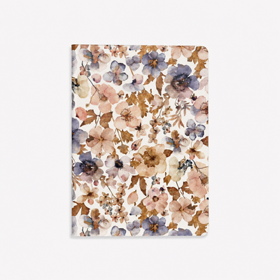 Libreta Grapada A5 36 hojas - Pressed Flowers Light