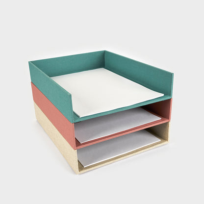 A4 fabric desk tray
