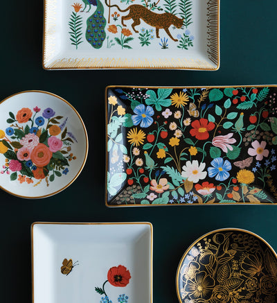 Bandejita anillero porcelana Garden Party Bouquet - Rifle Paper Co.